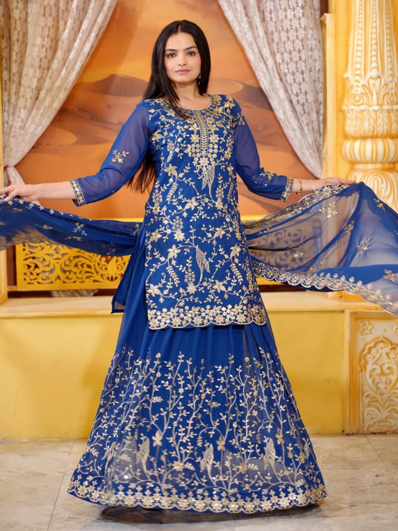 blue salwar suit