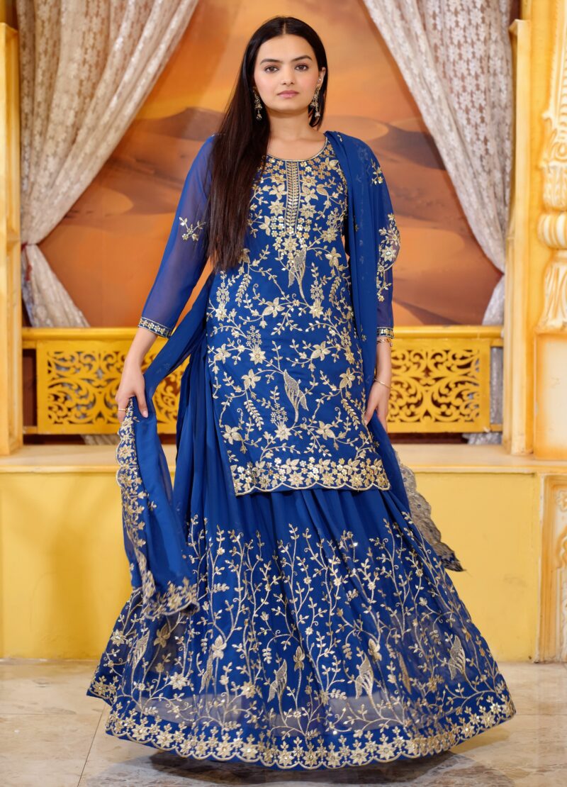 blue salwar suit