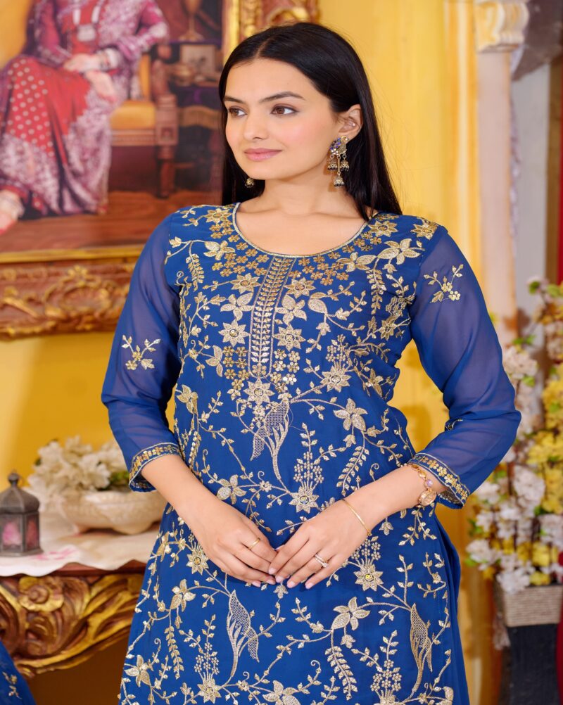 blue salwar suit