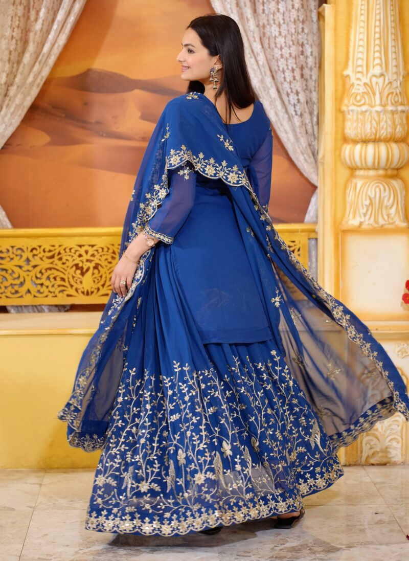 blue salwar suit
