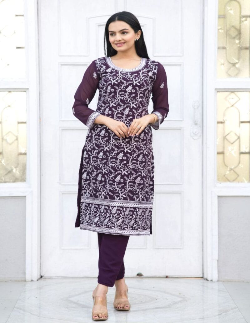 maroon salwar suit