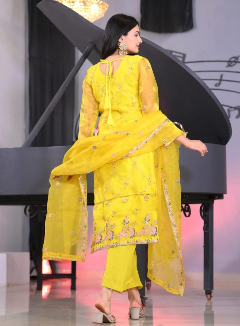 yellow salwar suit